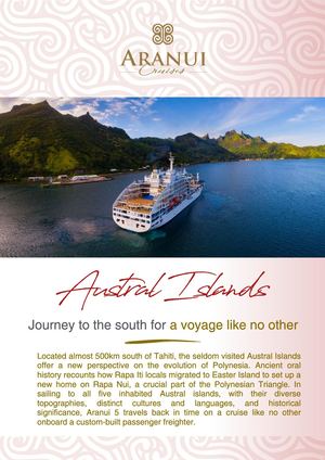 Flyer Austral Islands 2026 - Aranui Cruises
