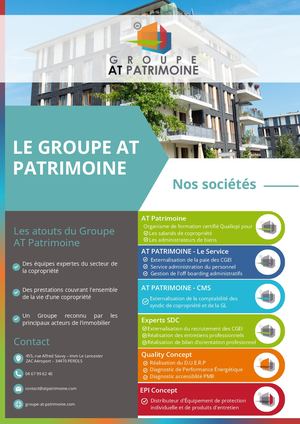 Plaquette Groupe AT Patrimoine