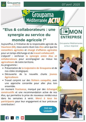 Actu Cuma Elus & Collaborateurs Une Synergie Au Service Du Monde Agricole ! 07042025