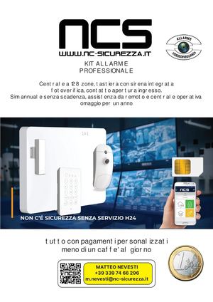 kit allarme professionale a meno di un euro al giorno