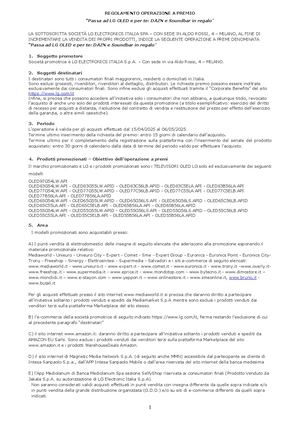 Regolamento Preorder Op & Trade In