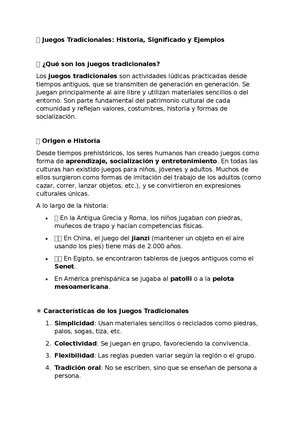 Juegos Tradicionales
