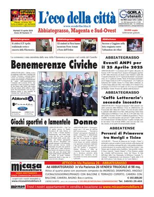 L'eco della città del 15 aprile 2025