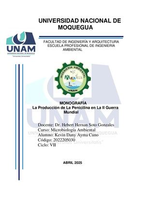 La Producción De La Penicilina En La Ii Guerra Mundial Monografía