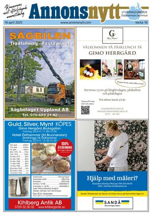 Annonsnytt v.16 2025