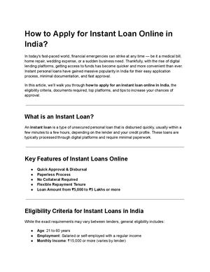 How To Apply For Instant Loan Online In India (1)
