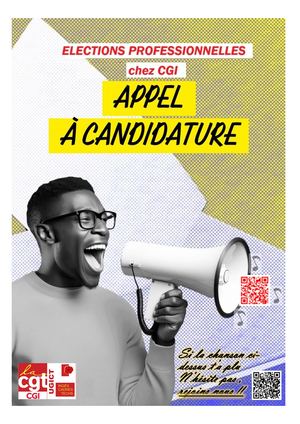Appel à Candidature Cgt Aux éLections Professionnelles De Cgi De 2025