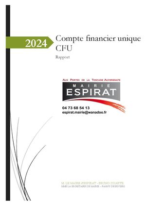 Rapport CFU 2024