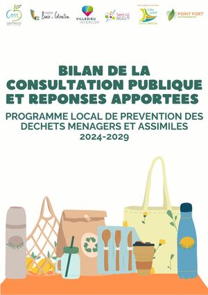 Cmb Dechets PLPDMA 2024 2029 Bilan Consultation Publique