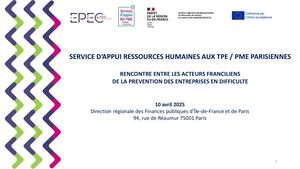 Epec Sarh Au Tpe Pme Parisiennes Présentation Drfi P 10 04 25