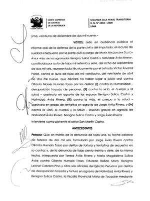17 R N +N°2358 2009+caso+ollanta+humala