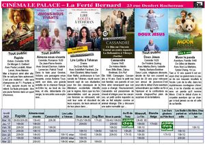 Programme du 16 au 22 Avril 2025