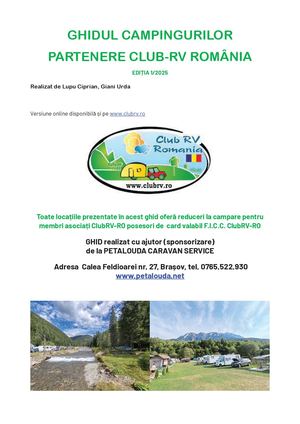 Ghid Campinguri Parteneri CLUBRV