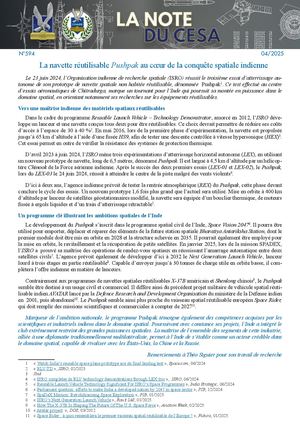 LA NOTE DU CESA N°594