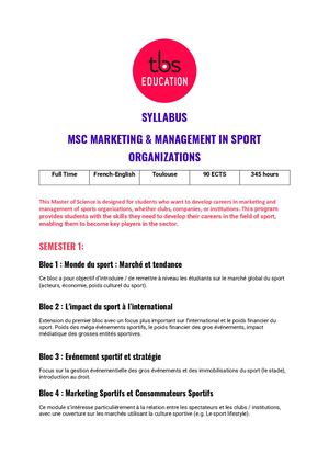 2025 Syllabus Marketing & Management In Sport Organizations En