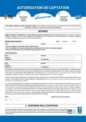 Autorisation De Captation