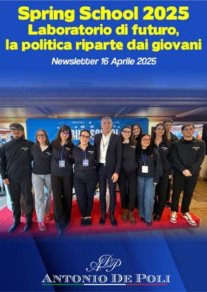 Spring School 2025 Laboratorio Di Futuro, La Politica Riparte Dai Giovani Senatore Antonio De Poli Nazionale