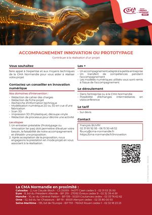 Offre service - Accompagnement Innovation Prototypage