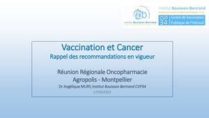 RR pharmacie 2025 : Vaccination Et Cancer - Angelique Mury