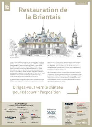 Travaux de restauration château de la Briantais - 2022 - 2024