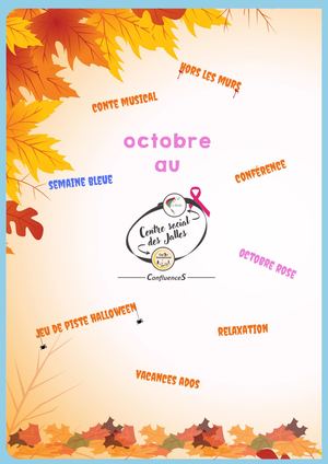 Plaquette Octobre Centre Social des Jalles