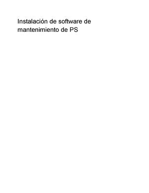Instalación De Software De Mantenimiento De Ps Docx