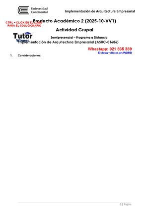 Tw Pa2 Implementacion De Arquitectura Empresarial Pa2 Tarea