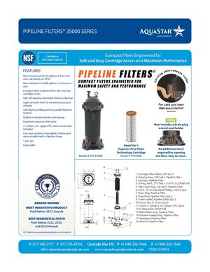 PLF35000 - Pipeline Filters For Use Up To 35,000 Gallons