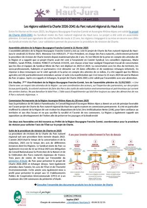 CP 20251704 Validation projet de Charte par Les Régions