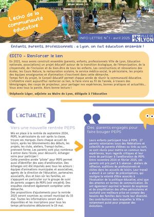 Infolettre Communauté éducative N° 1 - édition avril 2025