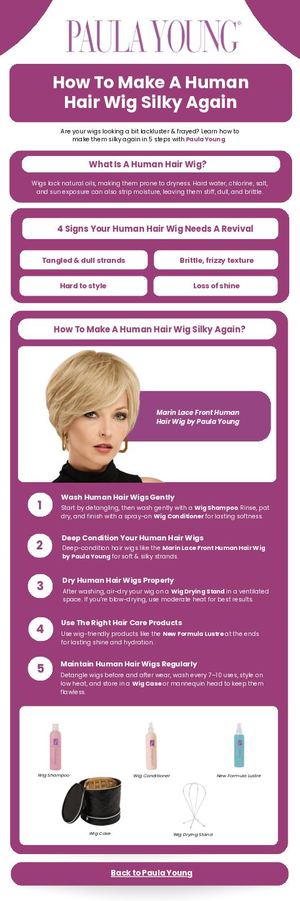 How To Make A Human Hair Wig Silky Again