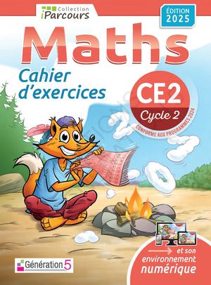 Cahier d'exercices iParcours Maths CE2 (éd. 2025)