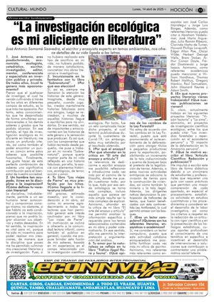 XXX Coloquio de Estudiantes de Literatura de la Pontificia Universidad Católica del Perú con la participación "El impacto de la ecocrítica en el fortalecimiento de la conciencia ambiental de los estudiantes" del Dr.José Antonio Samamé Saavedra