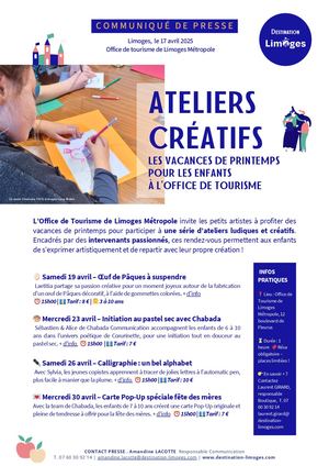 Communiqué De Presse | Vacances de printemps 2025