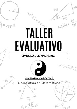 Taller Evaluativo circunferencia mediante el símbolo del Ying Yang Mariana Cardona