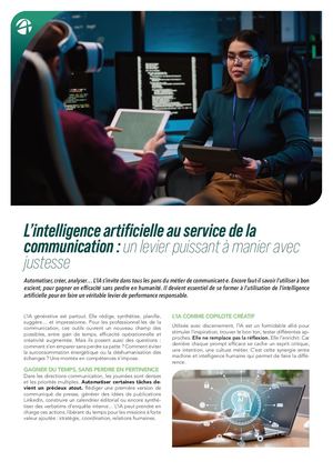 Article Flash IA & Comm