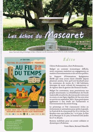 Mascaret N° 109 AVRIL 2025