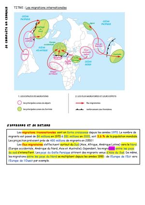 4 G2l2 Des Migrations En Croissance Corrigé