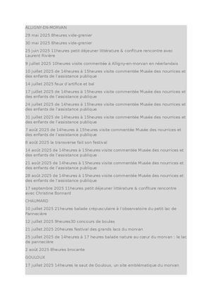 Alligny En Morvan Chaumard Gouloux