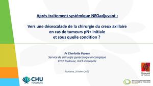 RR Séno 2025 Vers Une Désescalade De La Chirurgie Du Creux Axillaire Charlotte Vaysse