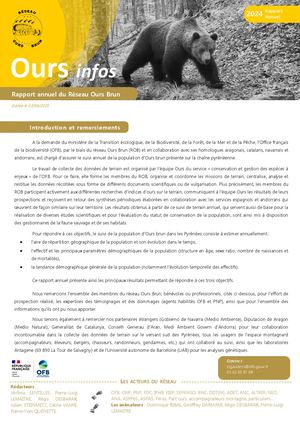 Ours brun OFB Pyrénées 2025