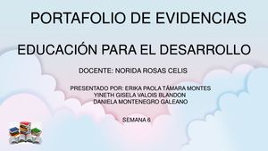 Portafolio De Evidencias Semana 6