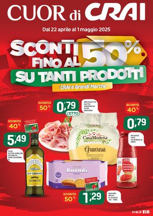 Volantino Cuor di Crai Regina dal 22 aprile all'1 maggio