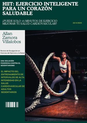 Entrenamiento De Intervalos De Alta Intensidad, Allan Zamora