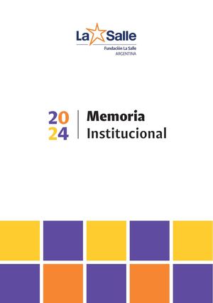 Memoria 2024 - Fundación La Salle Argentina