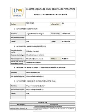 Anexo 2 Diario De Campo Estefania Rodriguez