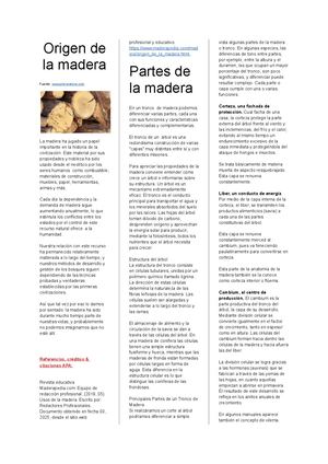 Los Materiales Madera