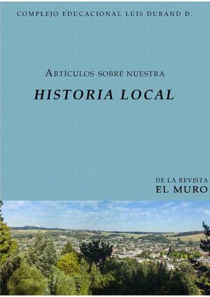 Artículos Sobre Nuestra Historia Local