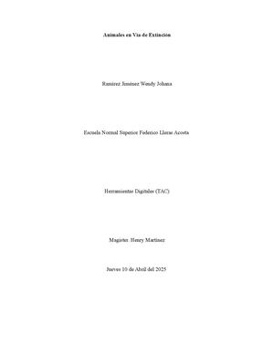 Animales En Vía De Extinción 123028