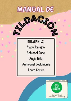 MANUAL DE TILDACIÓN